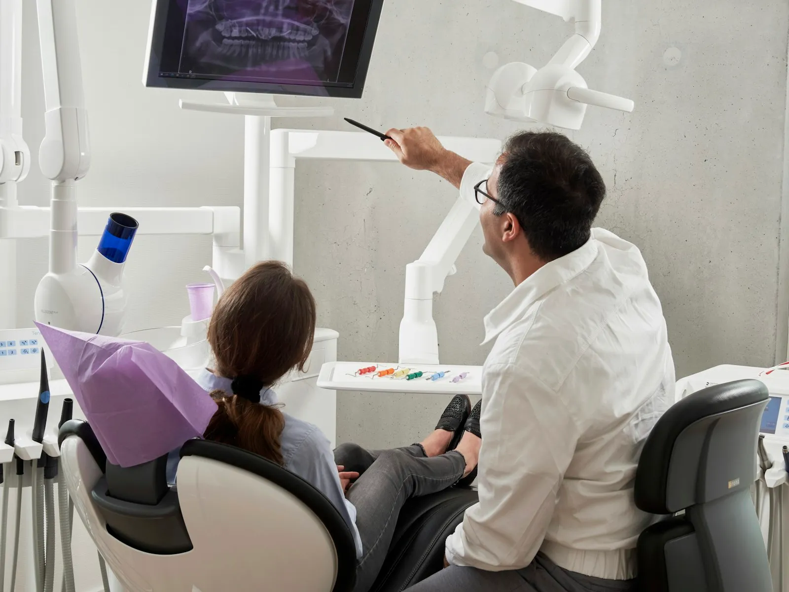 Modelo dental de alineadores de ortodoncia